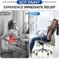 thumbnail image 2 of Large Gel Seat Cushion for Long Sitting, Cooling Office Chair, Tailbone Sciatica Coccyx Pain Pressure Relief Orthopedic Cushion, Double Handles Non Slip Cover Car Wheelchair, 2 of 3