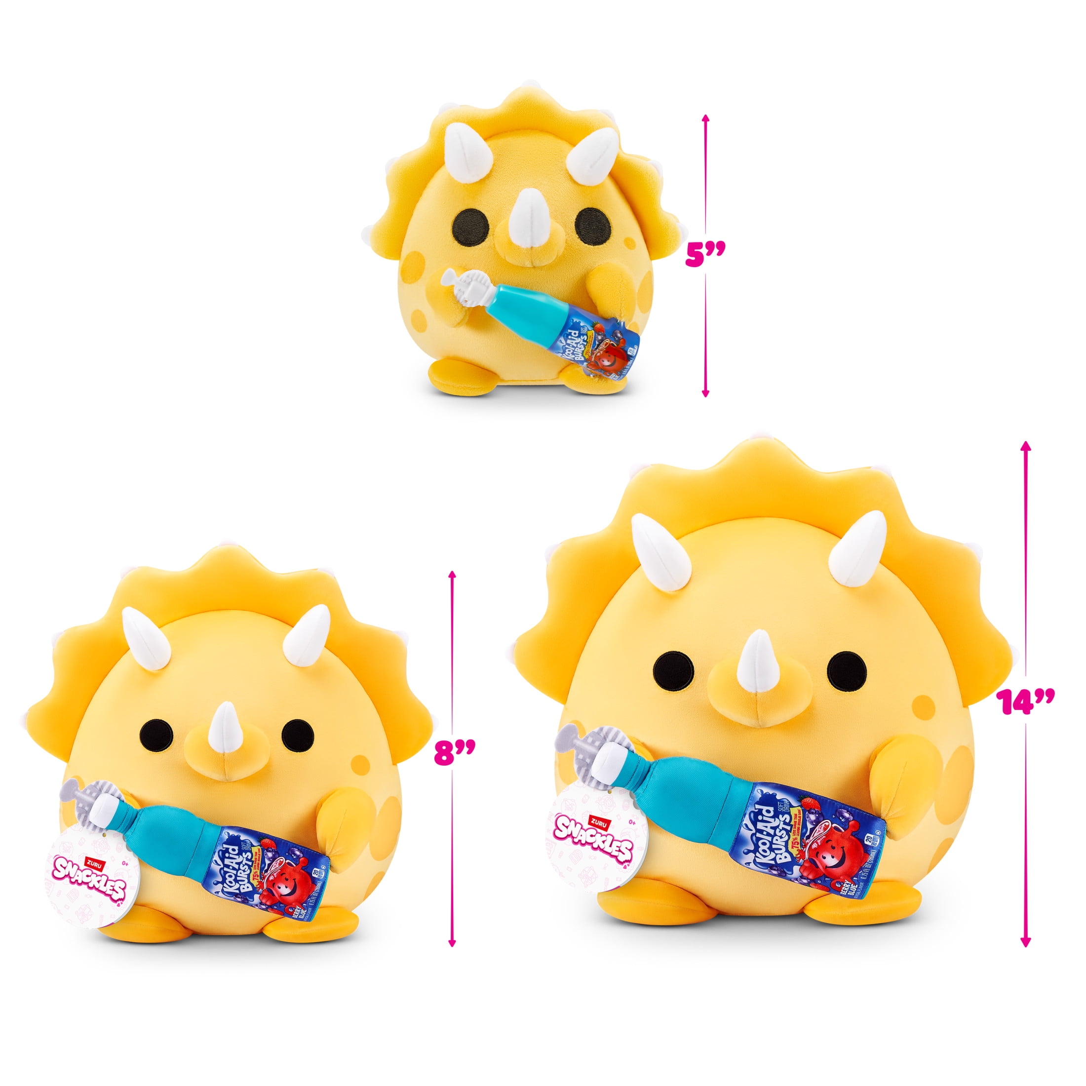 Snackles Peluche série 3 5 pouces sous licence de ZURU, Peluche avec licence accessoires Snack Brand