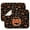 Witch Pumpkin Halloween, variant on Witch Hat Halloween Pattern Dish Drying Mat for Kitchen 1 Pack, Ultra Absorbent Microfiber Dishes Drainer Mats,16x18in(41x46cm)