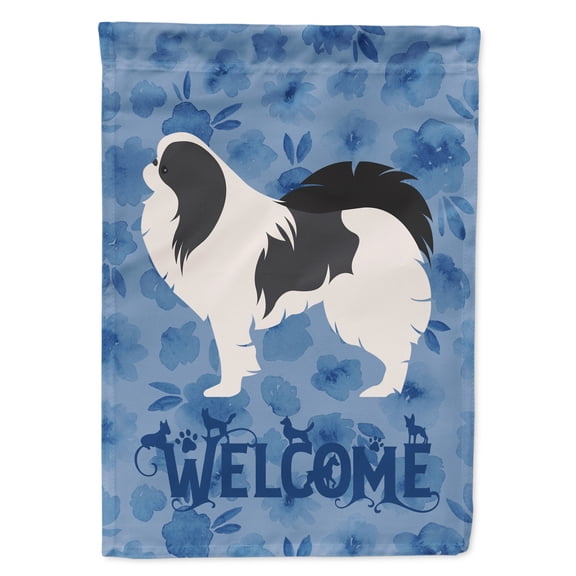 Carolines Treasures CK6164CHF Japanese Chin Welcome Flag Canvas House Size Large multicolor