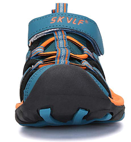DADAWEN Boys Girls Outdoor Athletic Strap Breathable Closed-Toe Water Sandals Toddler/Little Kid/Big Kid