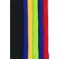 thumbnail image 5 of ToBeInStyle Women's Pack of 6 Knee High Socks - Colored Assortment with 2 White Stripes, 5 of 6