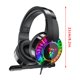 thumbnail image 3 of Auriculares con cable RGB para juegos, micrófono USB, cancelación de ruido y control de audio, supraaurales, ergonómicos, para juegos en 1, para gamers, conductores, escuela, con micrófono, Turtle, 3 of 8