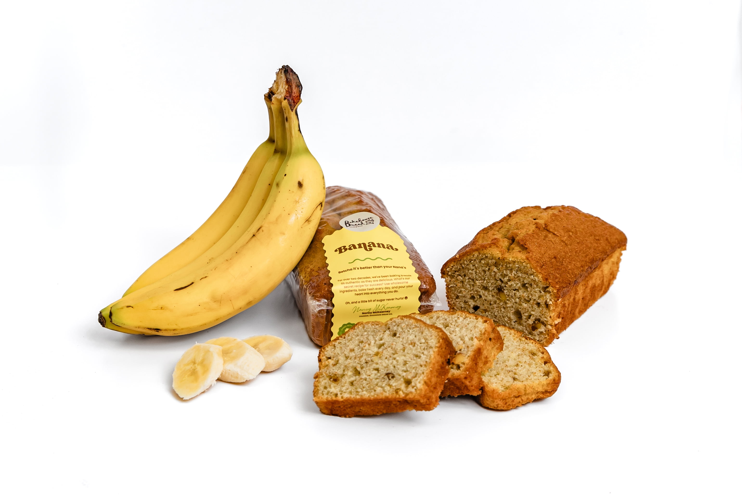 Bakehouse Bread Company Fresh Banana Bread 14oz, Regular Size Shelf Stable Loaf