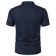 thumbnail image 4 of Camisas de Golf de los Hombres de Color Sólido 3 Botones Se Levantan Cuello, Manga Corta de Poliéster Transpirable para Oficina, Gimnasio Y Desgaste Callejero, 4 of 5