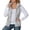 Light Gray, variant on Fuzzy Hooded Vest for Women, Zip Up Sleeveless with Drawstring, Casual Layering Fall Outerwear, 1 Piece, S-5XL, Plus Size Friendly
