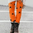 thumbnail image 2 of Women's Sweatpants Pants Leggings for Women Halloween High-Waisted Funny Graphic Daily Pants for Gym Fall Clothes S-129 Orange M, 2 of 6