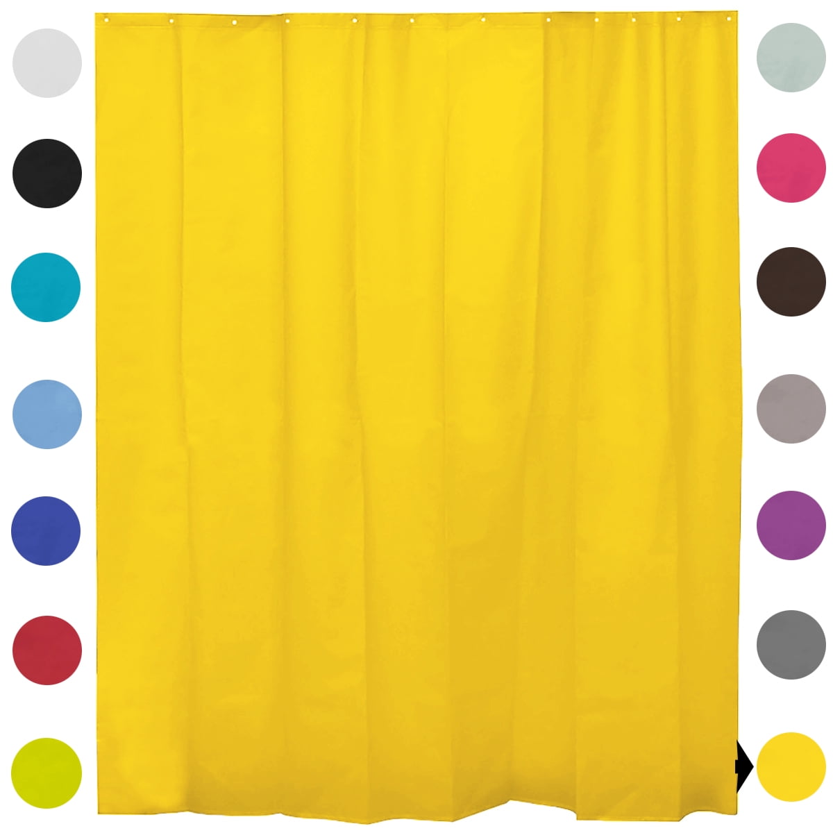 Mildew Resistant Extra Length Antimicrobial PEVA Bathroom Shower