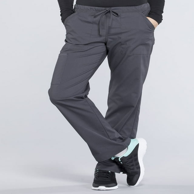 CHOK Workwear Professionals Women‘s Scrubs Pant Mid Rise Straight Leg Drawstring WW160