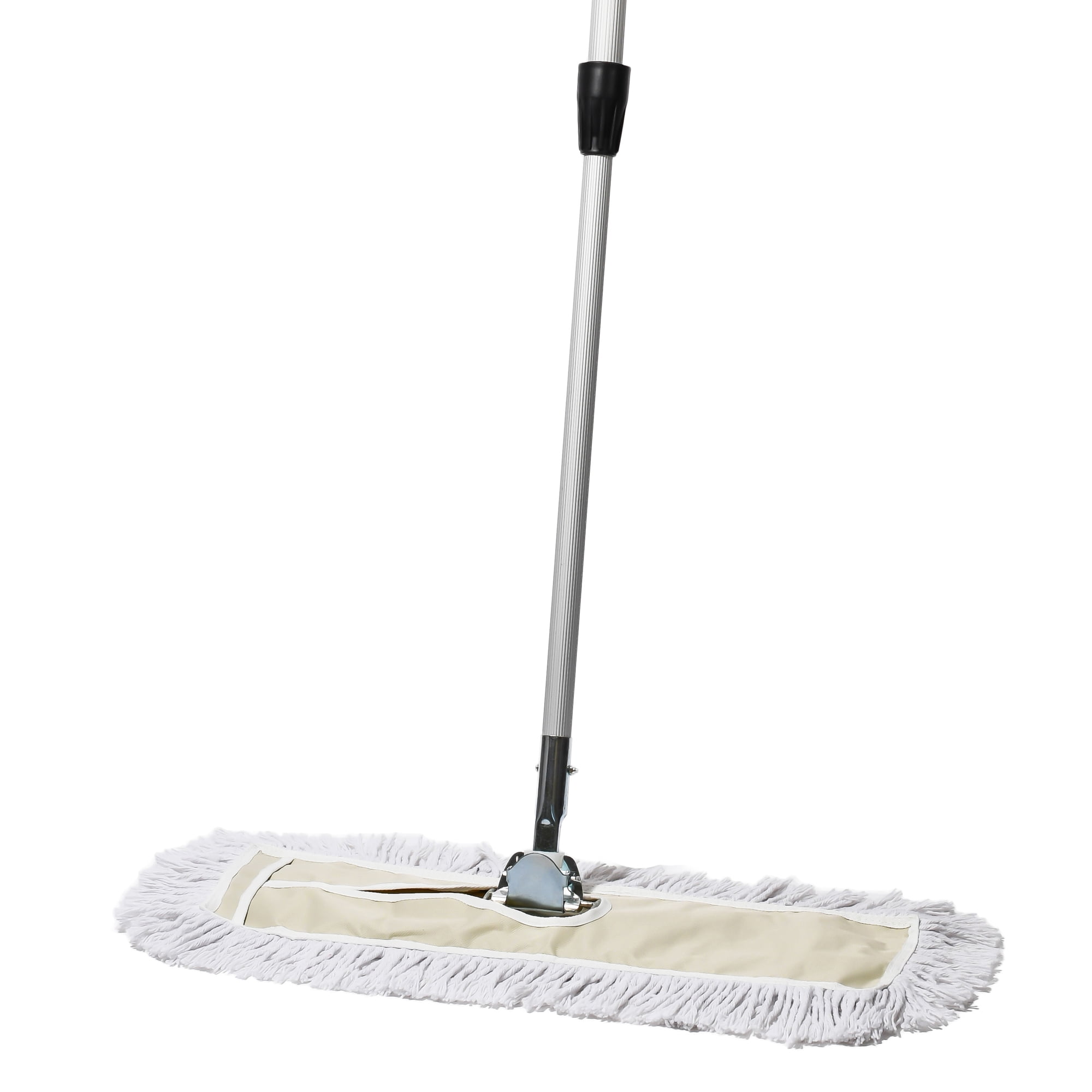 24 X 5 Wide Mop Head with Cut Ends Tidy Tools 24 inch Industrial Strength Cotton Dust Mop with Metal Telescopic Handle and Frame Hardwood Floor Broom 