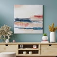thumbnail image 5 of American Art Decor Watercolor Sunset & Ocean I Abstract Embellished Textured Impasto Canvas Wall Art Painting Print for Living Room, Bedroom, Kitchen, Home Office, Dining & Guest Room - 24"x24", 5 of 7
