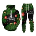 thumbnail image 5 of Conjunto de sudadera con capucha y pantalones con estampado navideño en 3D, ropa informal para hombres y mujeres, 5 of 5