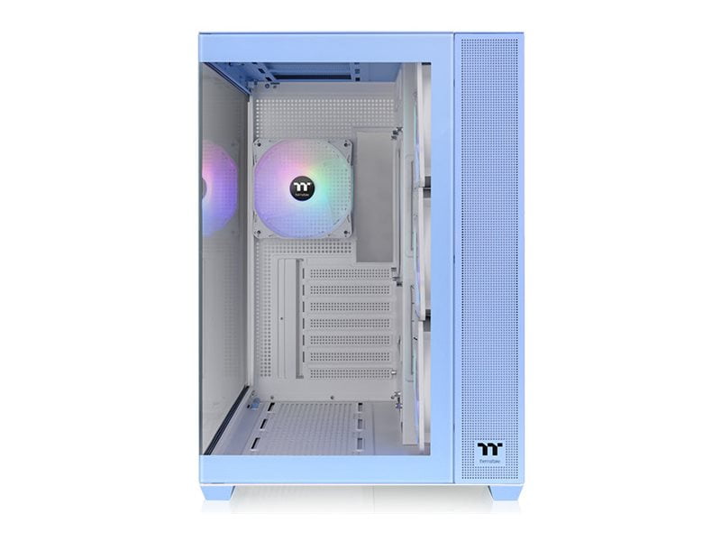 Thermaltake View 380 TG ARGB Hydrangea Blue ATX Case; 4x120mm ARGB Fans Included; Supports Hidden-Connector Motherboard; Front & Side Dual Tempered Glass Panel; CA-1Z2-00M1WN-00; 3 Year Warranty