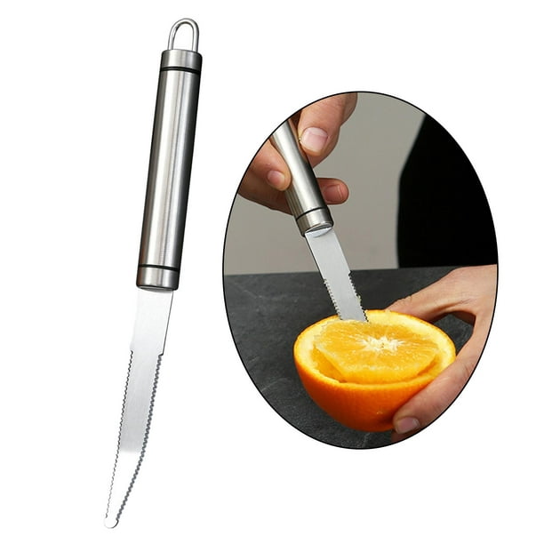 Couteau à pamplemousse 2 en 1 éplucheur de cuisine créatif à long