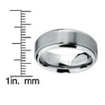 thumbnail image 3 of Metal Masters 8mm High-Polish Matte Finish Mens Titanium Ring Wedding Band, 3 of 5