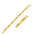 thumbnail image 1 of Bracelet Franco Carré en Or Jaune 14k de 3,9 mm 8,75 Po, 1 of 2