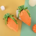 thumbnail image 6 of 10PCS Easter Carrot Shaped Treat Bags Easter Basket Stuffers Fabric Drawstring Candy Gift Goodie Bags for Egg Hunt Outdoor Party Supplies, 6 of 8