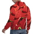 thumbnail image 6 of Sikiie Floating Red Chili Peppers Men's Hoodie, Essentials Hoodie, Sweatshirt, Pullover Hooded Sweatshirt for Men-Small, 6 of 7
