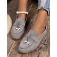 thumbnail image 4 of Flats Suede Loafer Women Shoes Casual New Walking Sport Shoes Summer 2024 Trend Fashion Dress Cozy Brand Running Chaussure Femme, 4 of 6