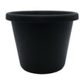 thumbnail image 1 of The HC Companies 14 Inch Round Classic Planter, Plastic Plant Pot, Black, 1 of 5