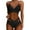 Black, variant on 2PCS Bikini Sets For Women High Waisted Bikini Push Up Swimsuit Wrap Bathing Suit Brazilian Beachwear Honeymoon Cruise Trendy Wear