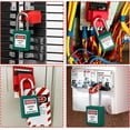 thumbnail image 5 of Wekity Lockout Tagout Locks 6mm Safety Padlock Loto Locks Keyed Differently PA Lock Out Tag Out Steel Shackle Small Luggage Padlocks Green 2PCS-0621, 5 of 5