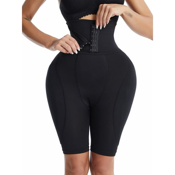 Lilvigor Butt Lifter Shapewear for Women Tummy Control Panties High Waist Trainer Thigh Slimmer Shorts Body Shaper With Fake Pad for Hip Enhancer Underwear Hook