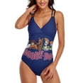 thumbnail image 5 of Scooby Doo Women's One Piece Swimsuits Tummy Control Bathing Suits V Neck Double Straps Swimwear Slimming XL, 5 of 8