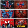 thumbnail image 2 of Fondos fotográficos de vinilo para fiesta de cumpleaños de Niños de Spiderman para estudio fotográfico, 2 of 5