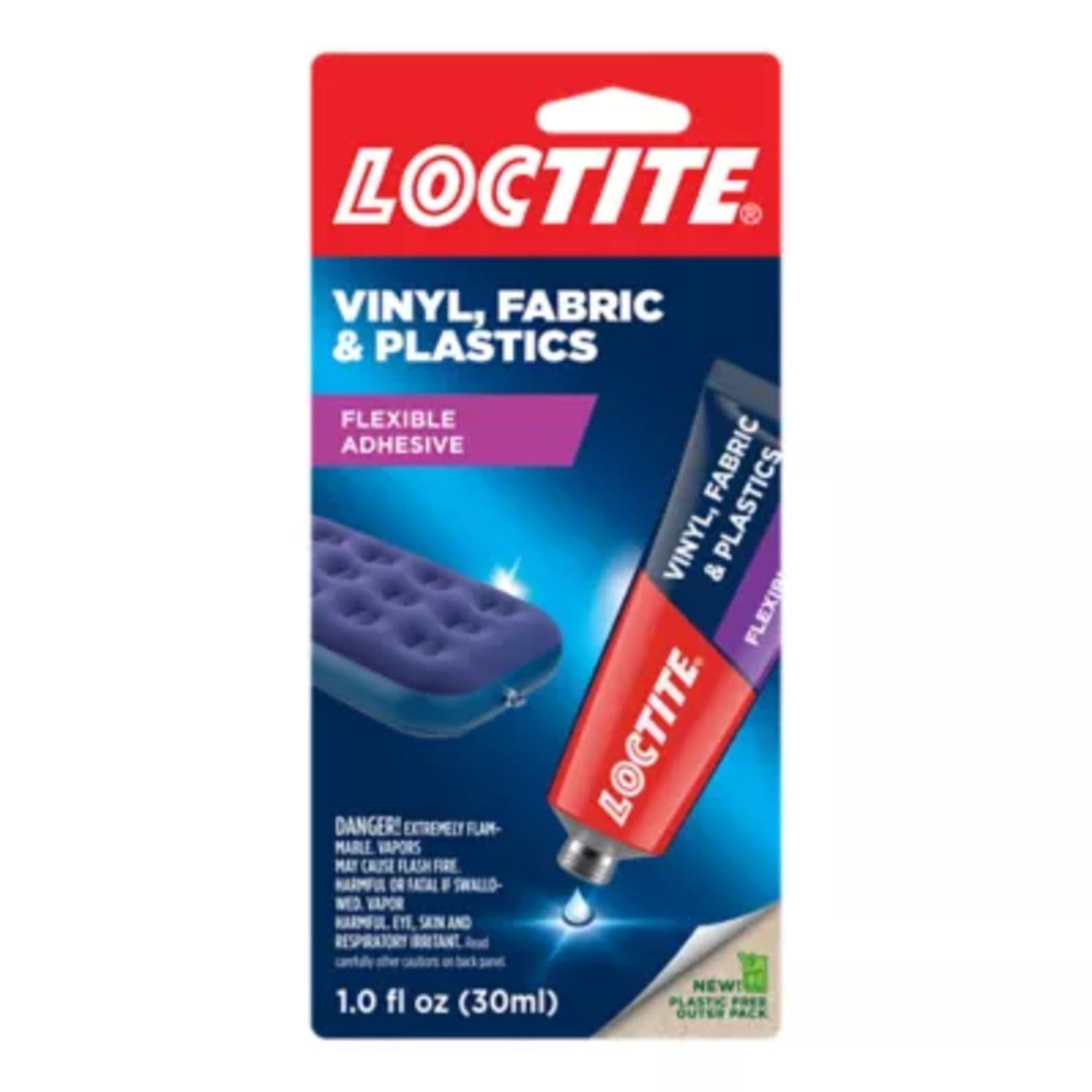 Loctite Vinyl Fabric & Plastic Repair Flexible Adhesive, 1, Clear 1 fl oz Tube
