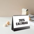 thumbnail image 4 of PATLOLLAV Small Desk Calendar 2025-2026,Jan.2025 to Jun. 2026 Floral Desktop Standing Calendar, Horizontal Gold Coils Binding Calendar 9.8x 5.7" Monthly Flip Schedule for Office Classroom, 4 of 5
