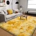 thumbnail image 3 of ASPILLOW Fluffy Area Rugs for Living Room, 4x6 Non Skid Shaggy Carpets for Bedroom, Dorms, Rooms, Home Decor,Tie-dye Yellow, 3 of 6