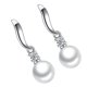 thumbnail image 1 of Pendientes de lujo Zulema Cristal plata 2.6x0.8cm, 1 of 8