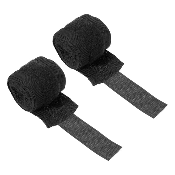 Uxcell Boxing Hand Wraps, 2 Pcs 98 Inch Elastic Boxing Wraps Cotton Fist Mitts Wrist Straps Protection, Black