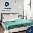 thumbnail image 3 of Cobija Laila Comfort Cobertor Aborregado Matrimonial 100% Microfibra de Poliéster Menta, 3 of 9