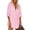 Pink, variant on Shirt Dress for Women Button Down Blouse Linen Tops Long Sleeve Baggy Shirts Light