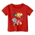 thumbnail image 1 of MEZZALL T-Shirts de Mode pour Garçons et Filles, Décontractés, Imprimés, Col Rond, Manches Courtes, 4-5 Ans, 1 of 3