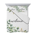 thumbnail image 7 of Eucalyptus Twin XL Size Down Alternative Comforter, Lightweight Comforter Quilt Bedding Set with Pillow Shams Sage Green Vines Branch Watercolor Plant All Seasons Bed Comforter Duvet Insert 68"x98", 7 of 7