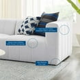 thumbnail image 5 of Sofa, Fabric, Ivory White, Modern Contemporary Urban Design, Living Lounge Room Hotel Lobby Hospitality, 5 of 10