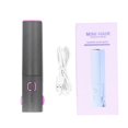 thumbnail image 1 of Mini Hair Straightener Portable Straight Curly Hair Flat Iron Rechargeable Styling Wand for Home and Travel Gray, 1 of 4