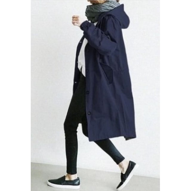 Women's Long Trench Coat, Oversized Fit, Available in Multiple Colors, Sizes S-5XL