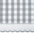 thumbnail image 6 of Woven Trends Farmhouse Curtains, Buffalo Plaid Curtain Shades, Gathered Swag Set, Classic Country Plaid Gingham Checkered Design, Farmhouse Decor, 72" x 63" Gathered Swag Pair (2-Pack), Gray, 6 of 7