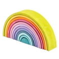 thumbnail image 2 of Rainbow Wooden Bridge Blocks Children's Play Children Hand-eye Early Toy, 2 of 7