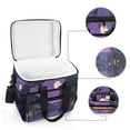 thumbnail image 6 of FORMRS Insulated Cooler Bag 24 Cans Capacity Soft Leakproof Lunch Box with Side Pockets, Purple Street, 6 of 7