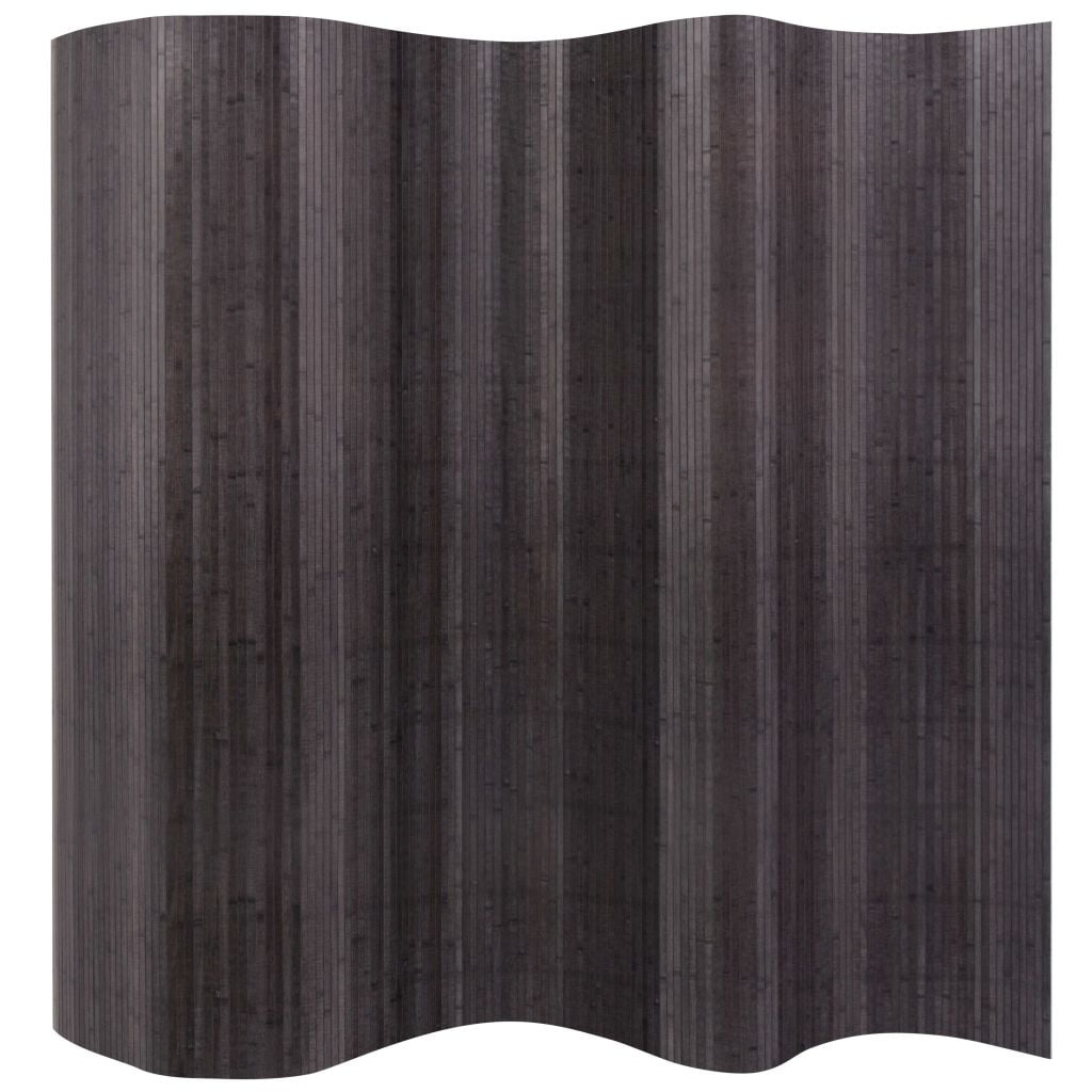 Kepooman Modern Freestanding Bamboo Tall Room Divider Partition for Home Office, Grey Kepooman Modern Freestanding Bamboo Tall Room Divider Partition for Home Office, Grey