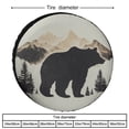 thumbnail image 2 of Camper Spare Tire Cover 14inch Bear And Mountain Waterproof Polyester Wheel Protectors Wheel Covers Forest Landscape Wildlife Animal Bears Mountains for Travel Trailer Camper Truck SUV Camper, 2 of 8