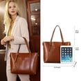 thumbnail image 2 of Bolso Kattee de piel auténtica vintage de gran capacidad, 2 of 9