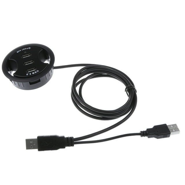 3Puertos Usb HUB hasta 480mbps Puerto Multi USB de Transmisión Sunnimix Cubierta para orificio para cable de computadora