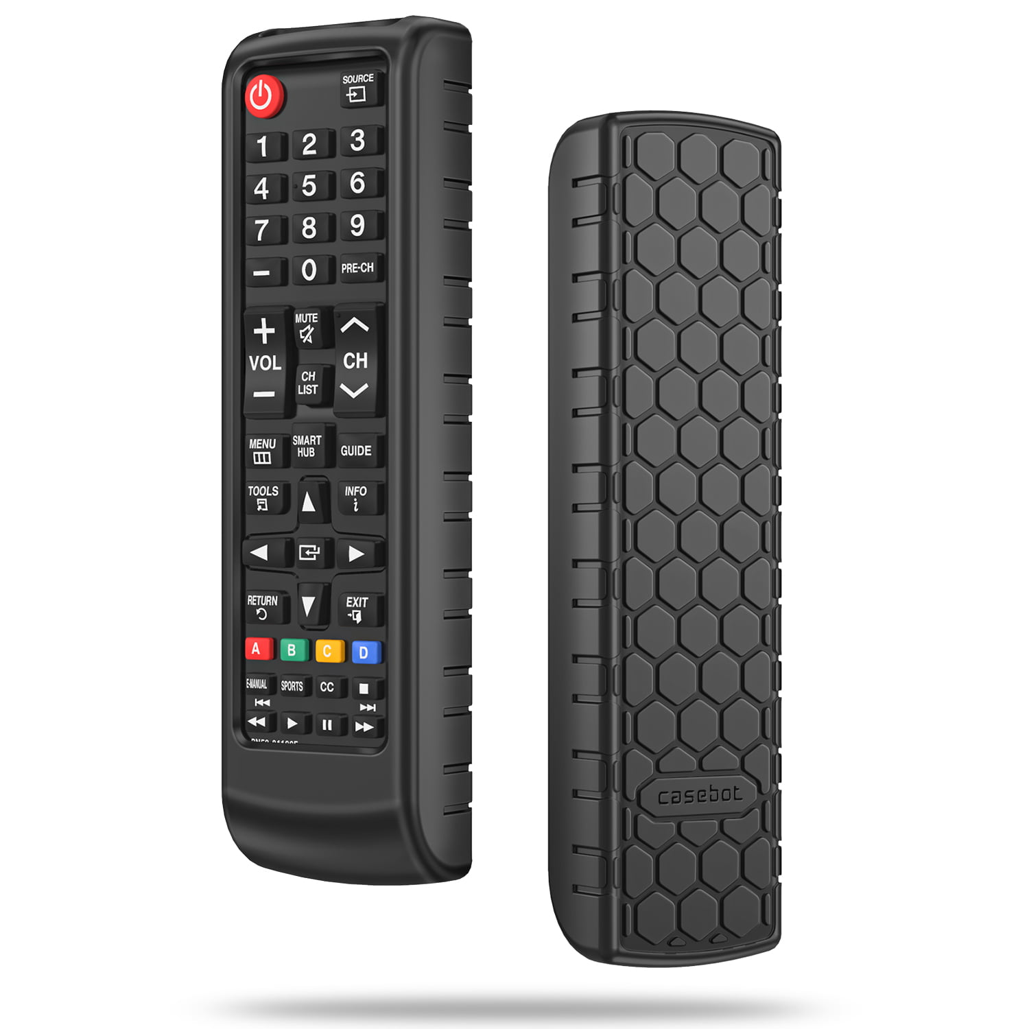 CaseBot Silicone Case for Samsung TV Remote, (Honey Comb) Lightweight Anti Slip Shockproof Cover