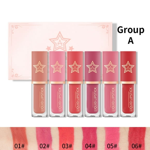 SIfdSeng Liquid Lipstick 2.5Ml X 6 Pcs Lip Stain Set Long Lasting and Non Transferable Velvet Lipstick for Cheeks and Lips Natural Shades Lip Brightening for Dark Lips